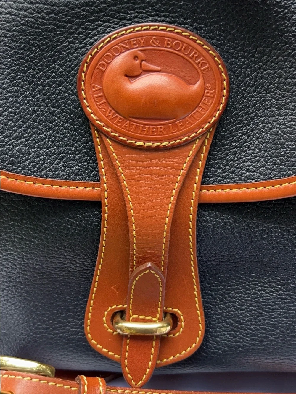 Dooney & Bourke red tan after